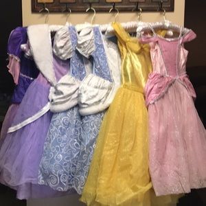 Princess dress-up costumes.